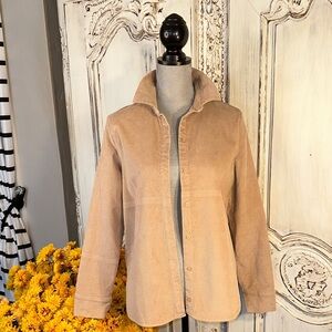 COS Women's Tan Corduroy Button Down Shirt